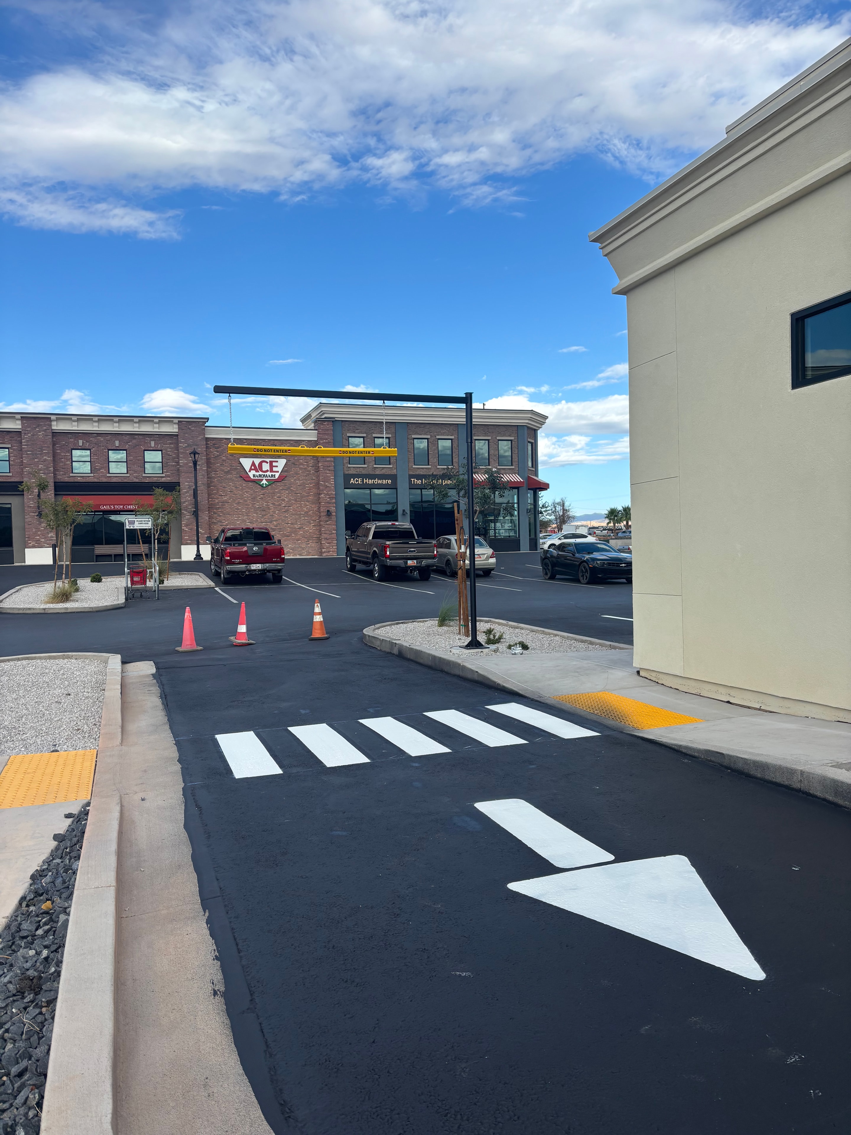 Commercial parking lot asphalt