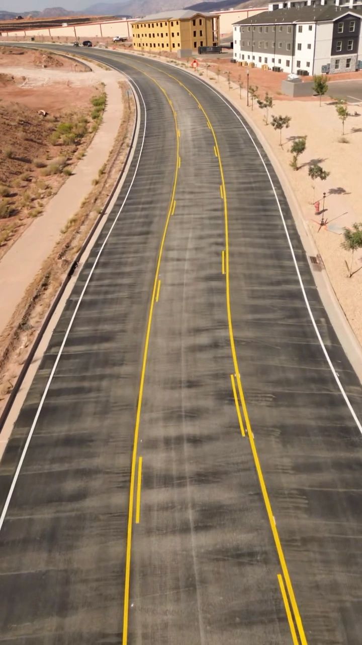Road marking striping